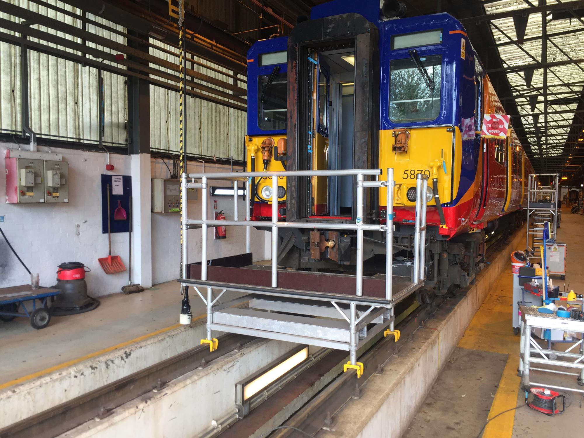 Bespoke Train Window Access Platforms Working at Height